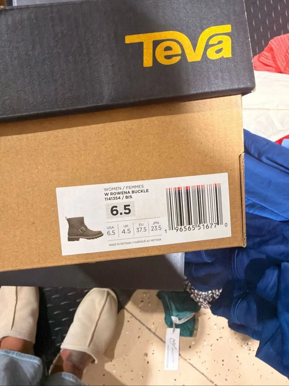 TEVA Bison Rowena Block Heel Waterproof Trek Trail Hike Buckle Booties 6.5